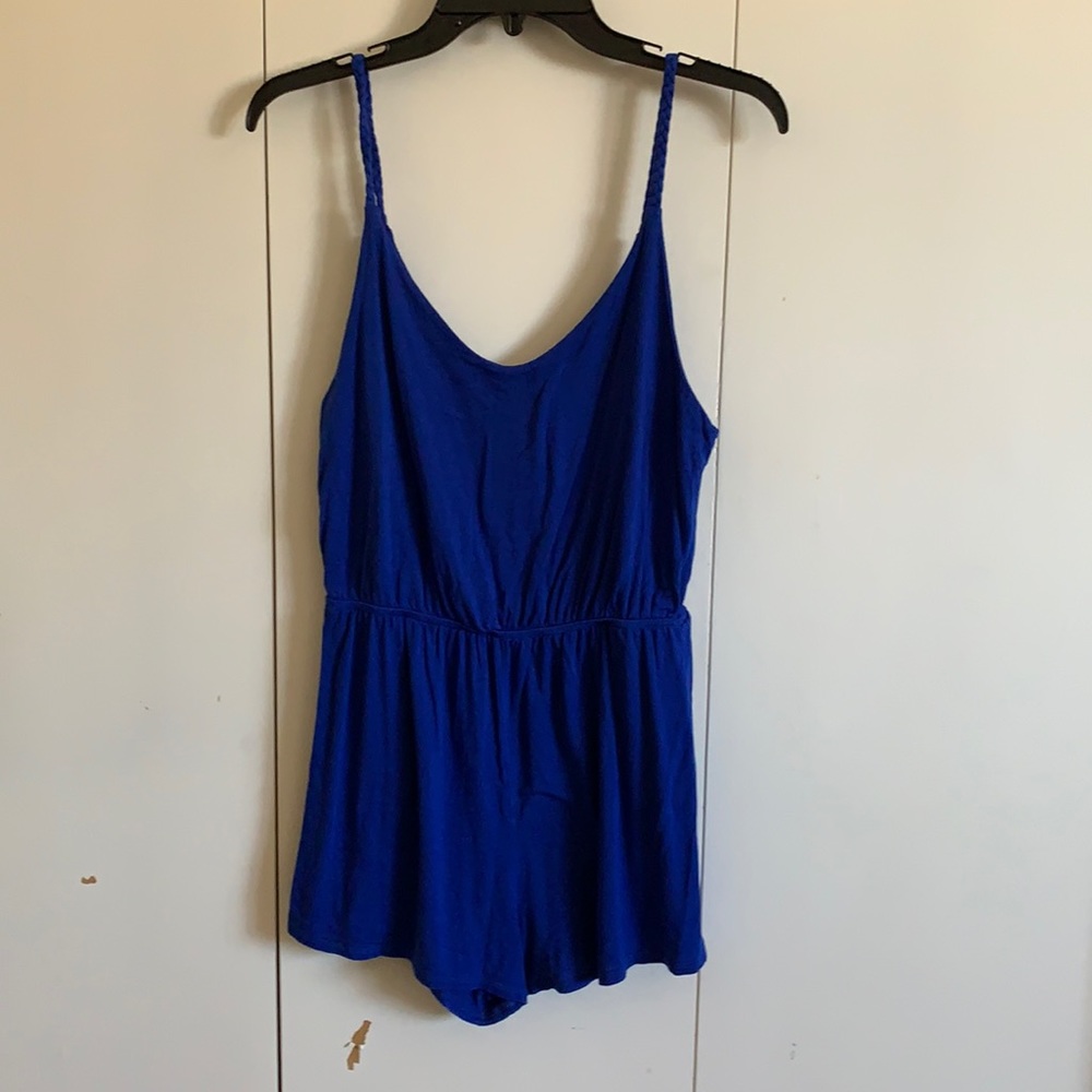 Royal Blue shorts romper